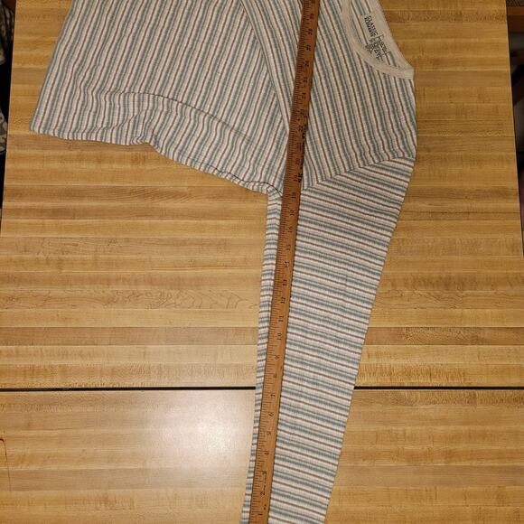 Vintage Classic Elements Women's Medium Striped Long Sleeve Shirt Ribbed Knit - Picture 7 of 8